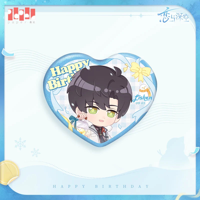 Love and Deepspace - Zayne 2025 Birthday Dawnbreak Promise Series Chibi Badge InFold Games
