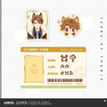 Tears of Themis - My Fur-ever Schoolmale Series Magnetic Acrylic Student ID Holder miHoYo