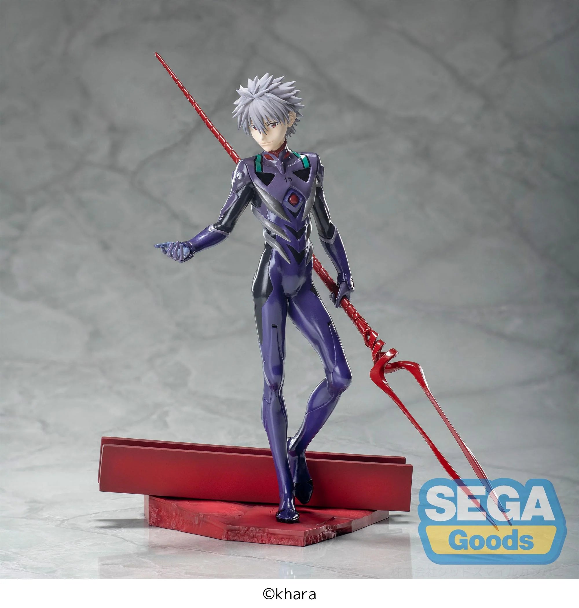 Evangelion: 3.0+1.0 Thrice Upon a Time - Kaworu Nagisa x Spear of Longinus Prize Figure SEGA