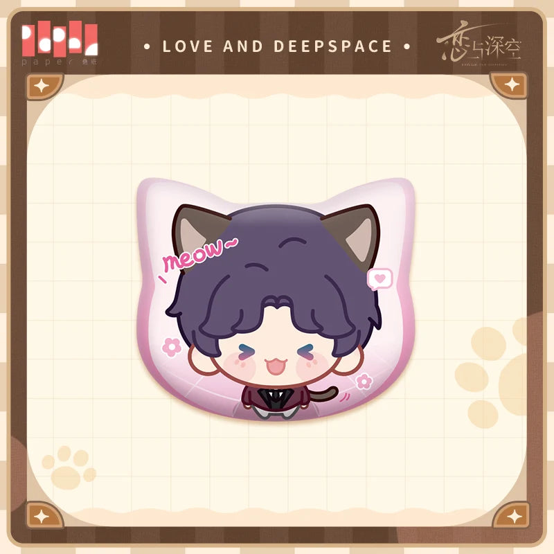 Love and Deepspace - Your Cat Misses You Series Chibi Badge InFold Games