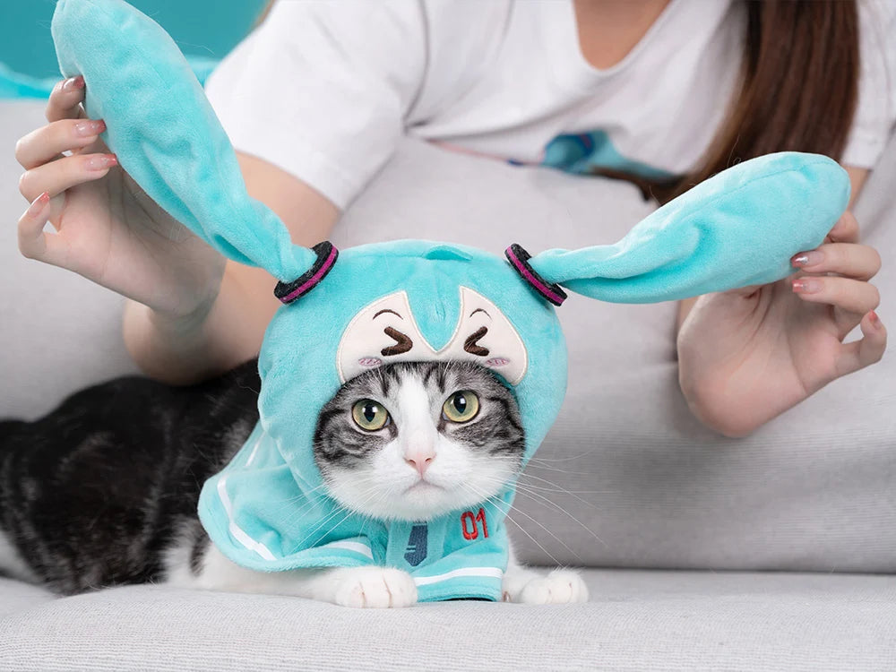Hatsune Miku - Hatsune Miku Squinty Eyes Series Mini Puppet Shawl Moeyu