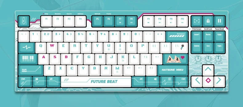 Hatsune Miku - Future Beat Varmilo Mechanical Keyboard Moeyu