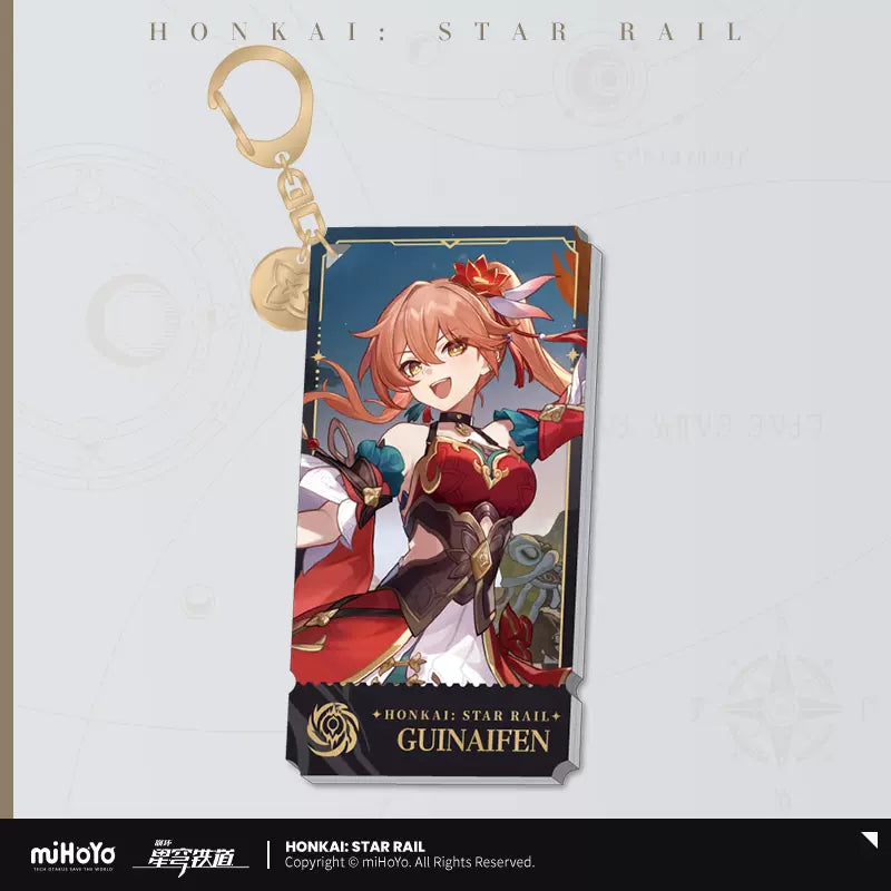 Honkai: Star Rail - The Nihility Path Character Acrylic Warp Artwork Acrylic Keychain miHoYo
