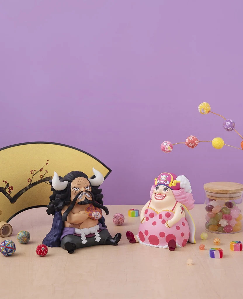 One Piece - Kaido the Beast & Big Mom Set [with gourd & semla] Mini Figure MegaHouse