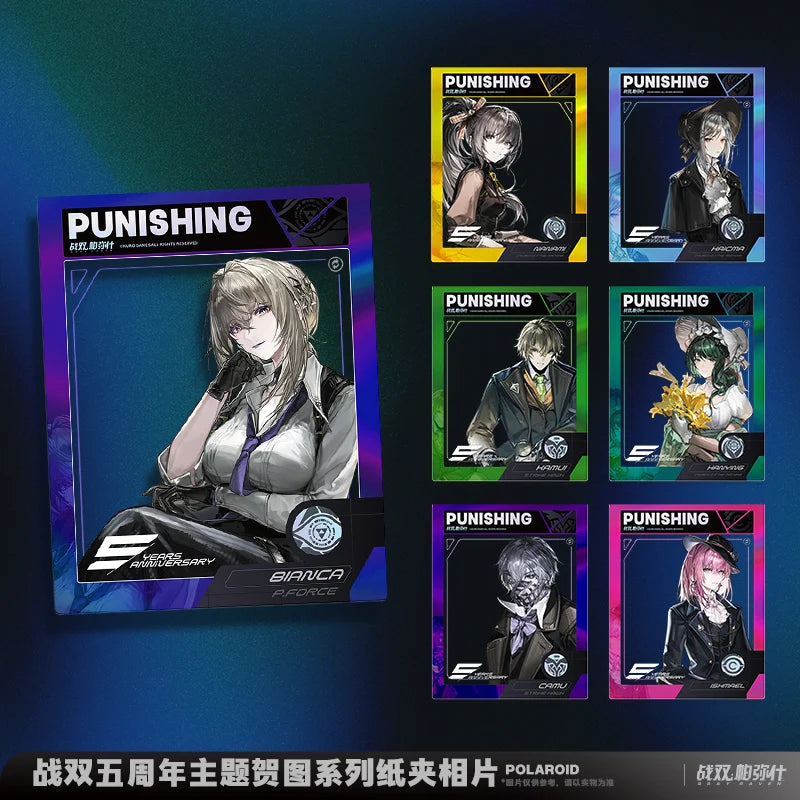 Punishing: Gray Raven - Invisible Rainfall Theme 5th Anniversary Celebration Art Paper Frame Card KURO GAMES