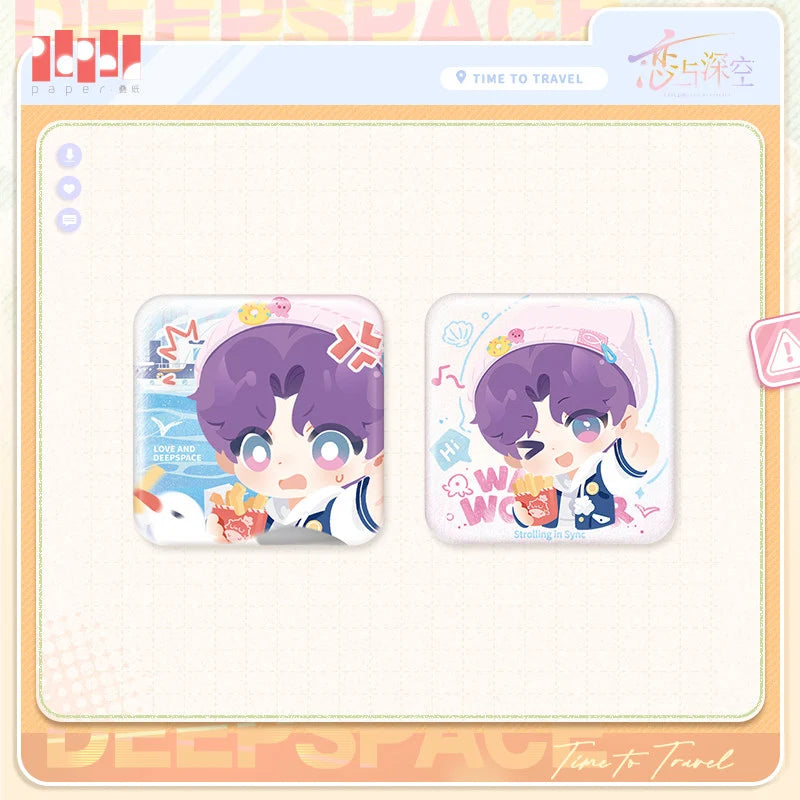 Love and Deepspace - Wild Roam Series Chibi Badge Set InFold Games