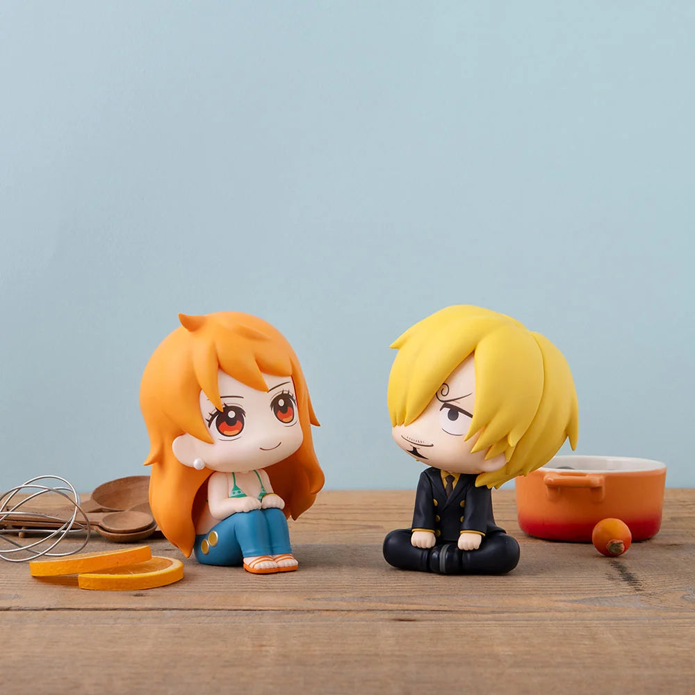 One Piece - Sanji & Nami Set [with Cloche & Orange] Look Up Mini Figure Megahouse