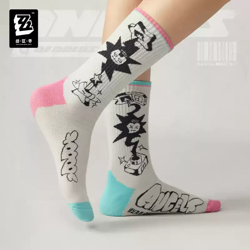Zenless Zone Zero - Angels of Delusion Printed & Embroidered Socks Set miHoYo
