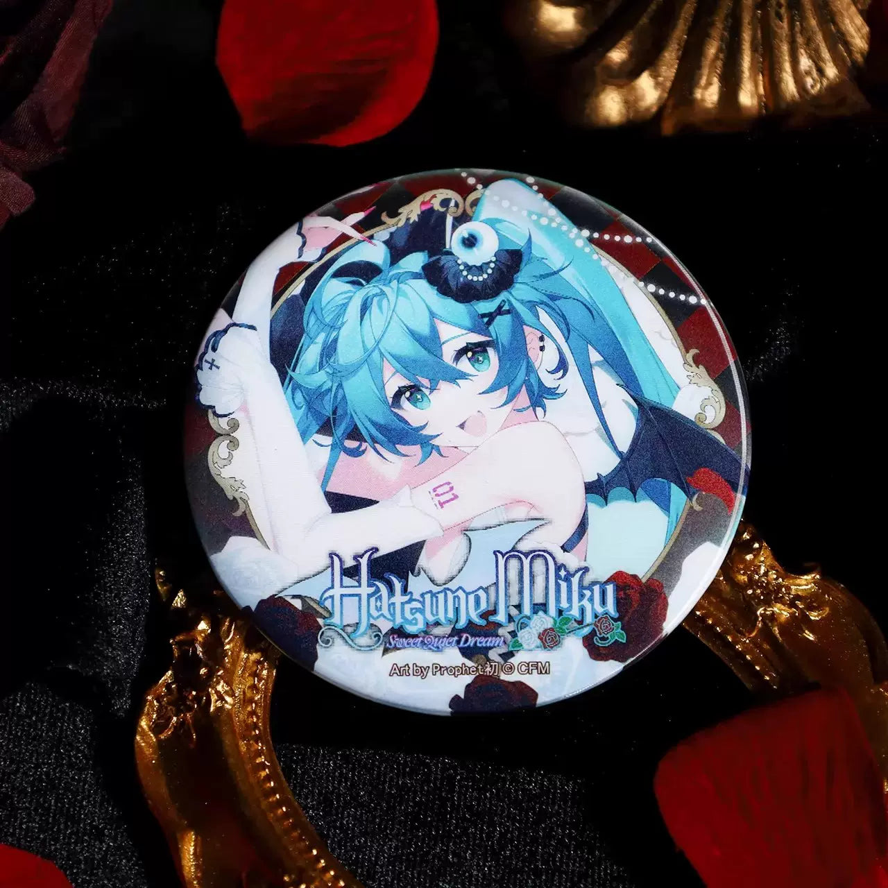 Hatsune Miku - Hatsune Miku Sweet Quiet Dream Series Badge BEMOE