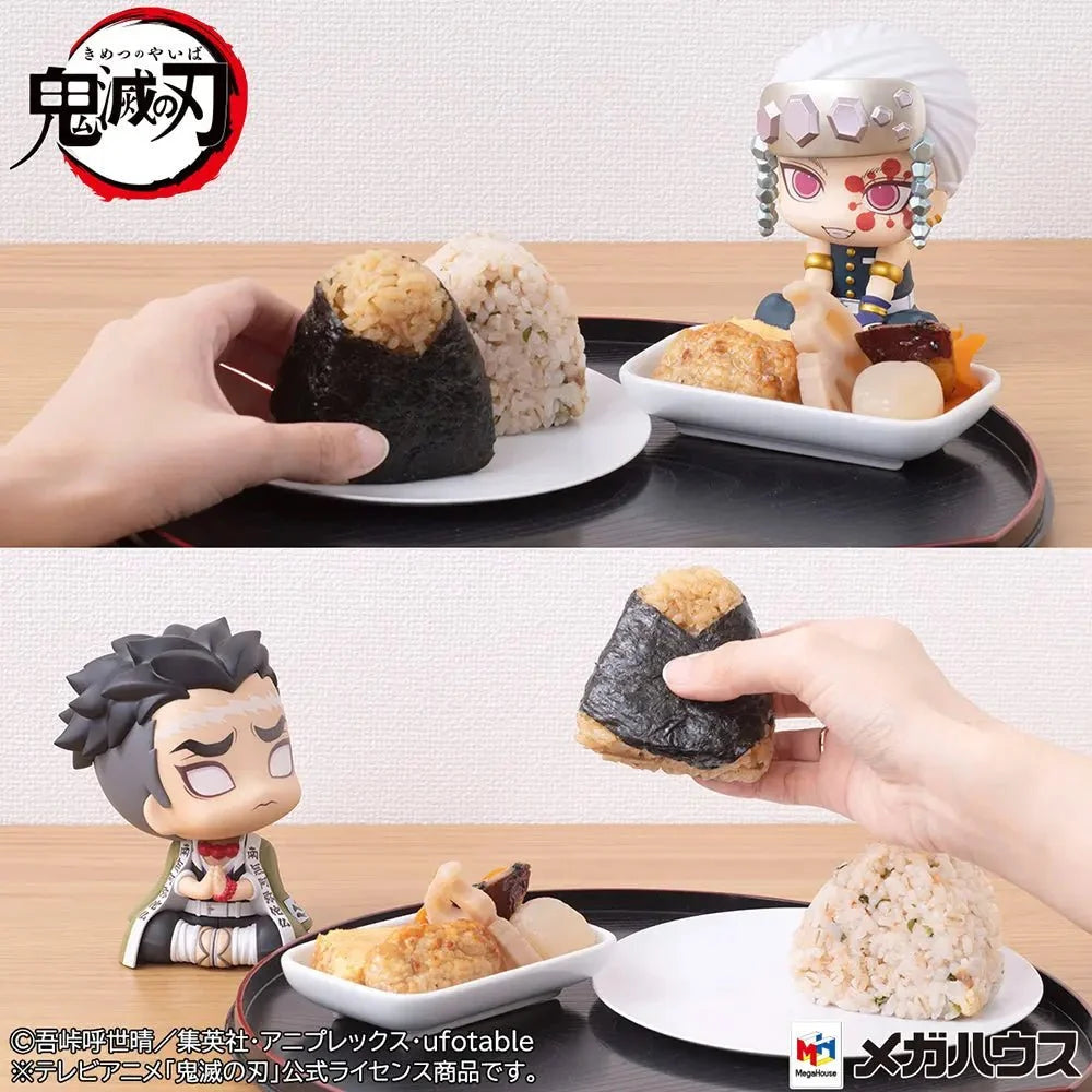 Demon Slayer: Kimetsu No Yaiba - Tengen Uzui & Gyomei Himejima set (with gift) mini Figure Megahouse