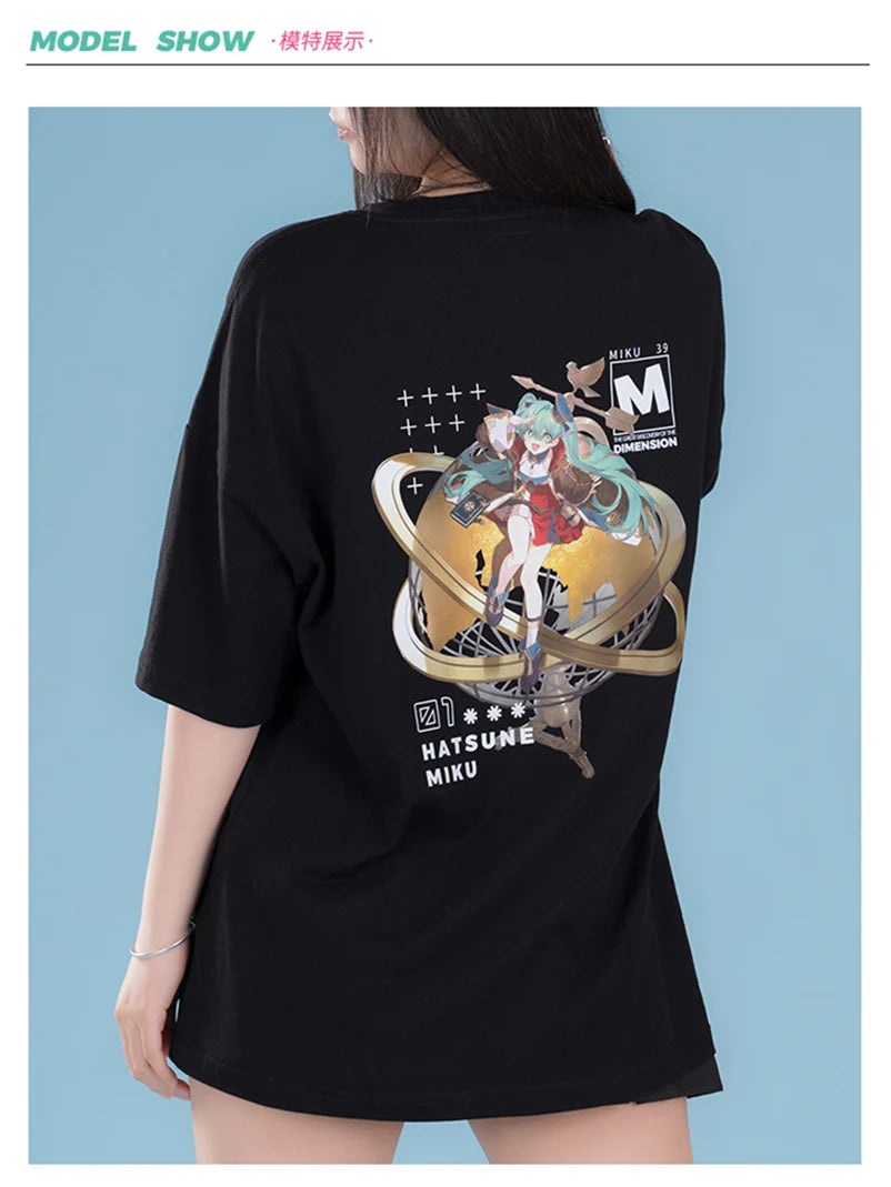 Hatsune Miku - Hatsune Miku 39 The Great Discovery of The Dimension Printed T-shirt Moeyu
