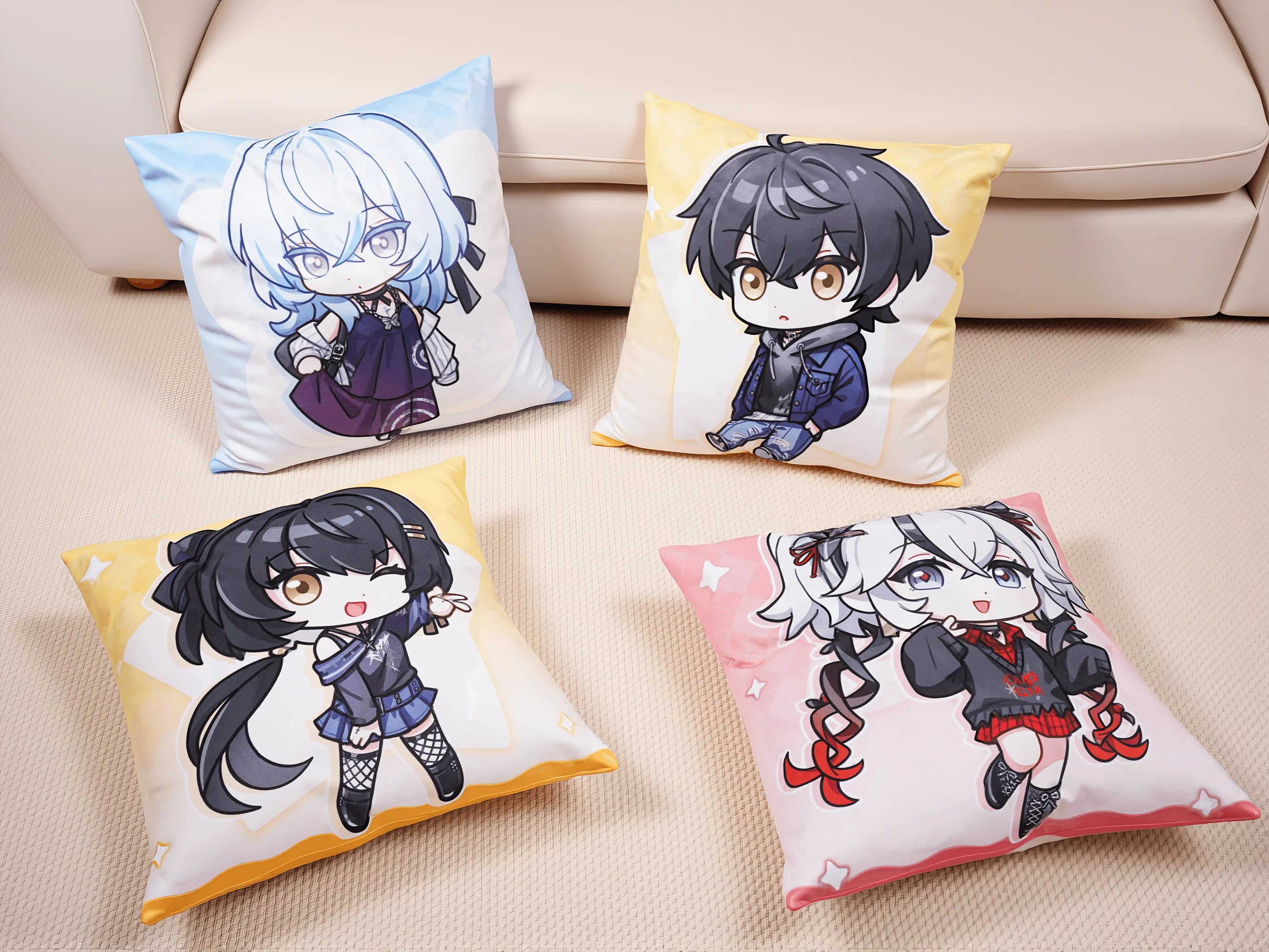 Wuthering Waves - Focused Freeze Series Chibi Character Pillow Karasumaya