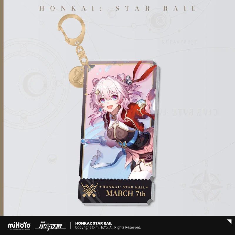 Honkai: Star Rail - The Hunt Path Character Acrylic Warp Artwork Acrylic Keychain miHoYo