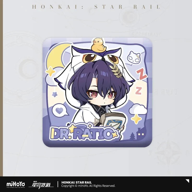 Honkai: Star Rail - Boys Dorm Series Chibi Square Badge miHoYo