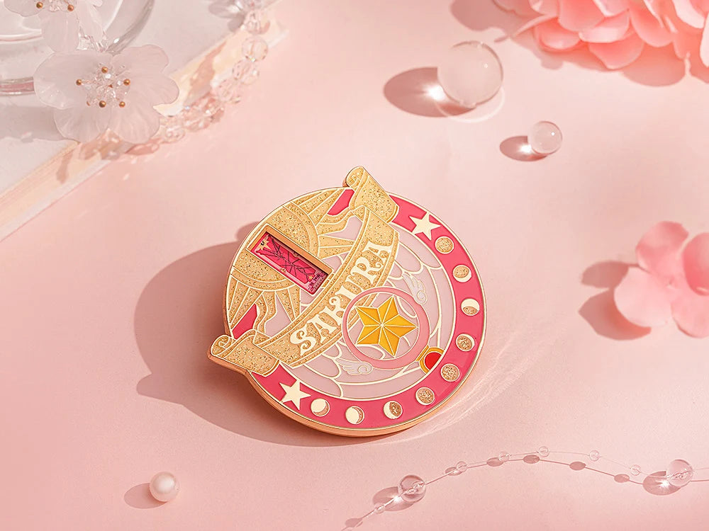 Cardcaptor Sakura 25th Anniversary -Star Wand Metal Badge GoodSmile Moment