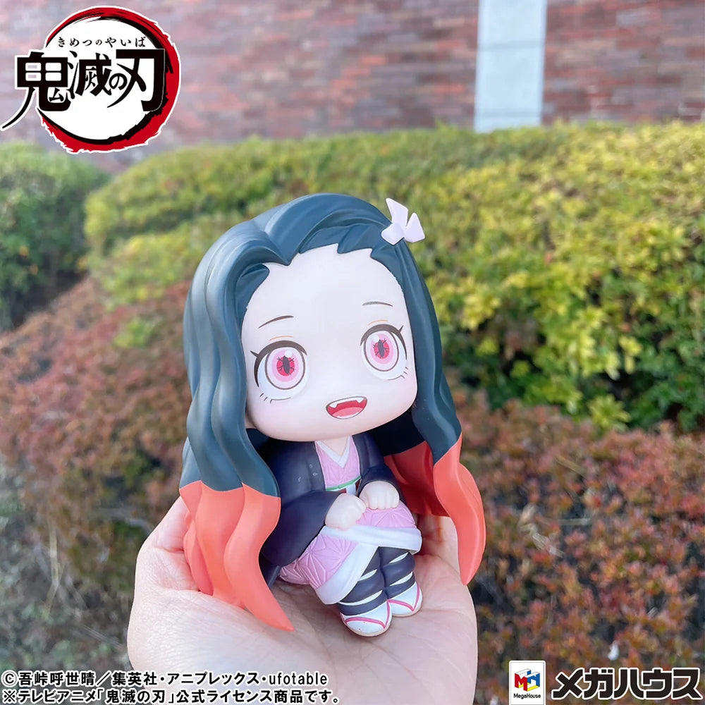 Demon Slayer: Kimetsu no Yaiba - Tanjiro Kamado (Sharp face Ver.) & Nezuko Kamado (Conquered the Sun Ver.) Set [with gift] Lookup Mini Figure MegaHouse