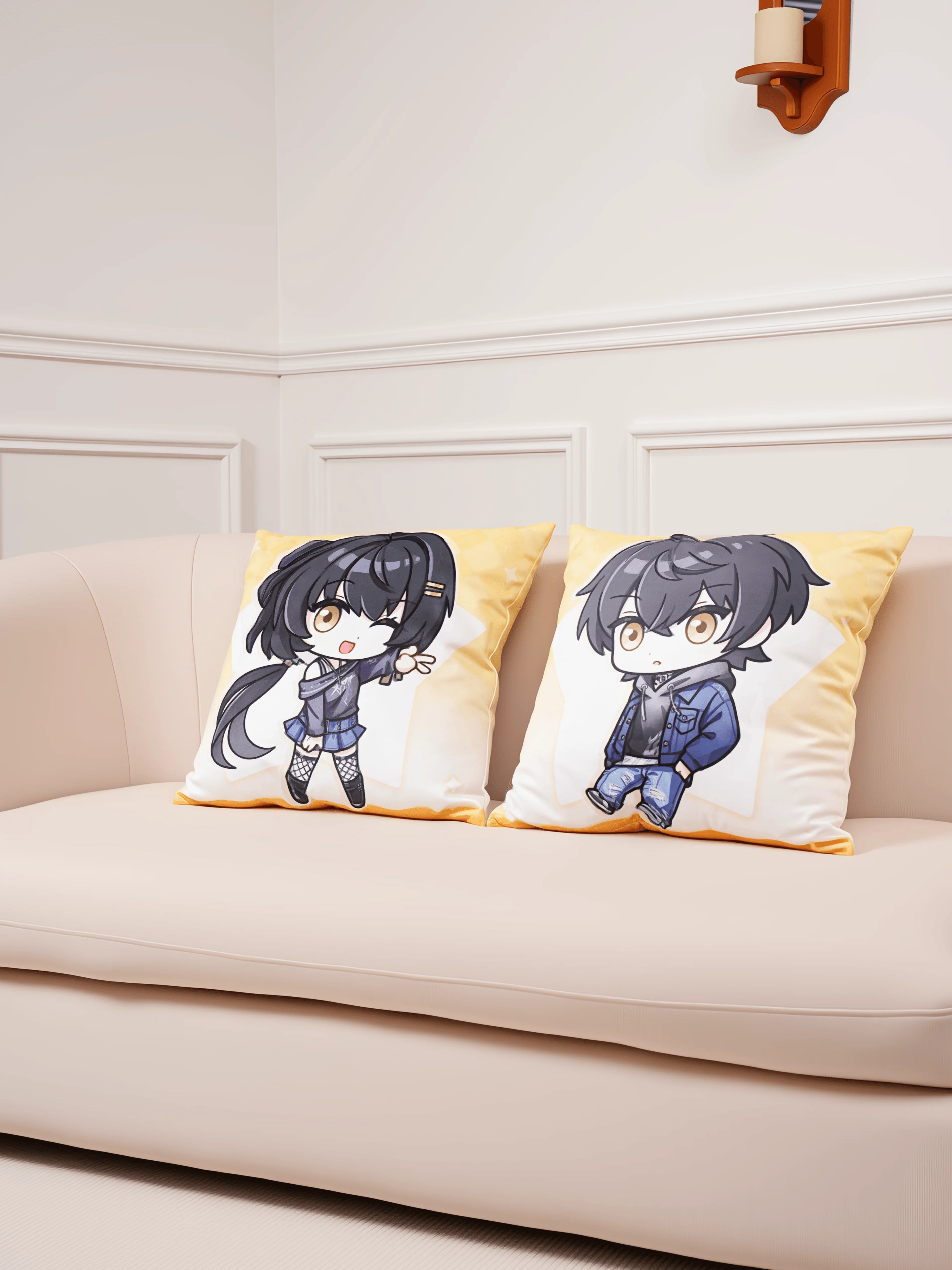 Wuthering Waves - Focused Freeze Series Chibi Character Pillow Karasumaya