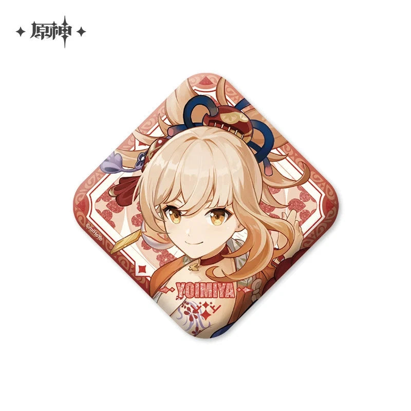 Genshin Impact - IPSTAR Cafe Collab Square Character Badge miHoYo