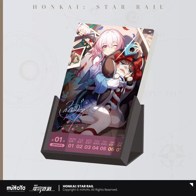 Honkai: Star Rail - Light Years Burns 2024 Weekly Calendar miHoYo