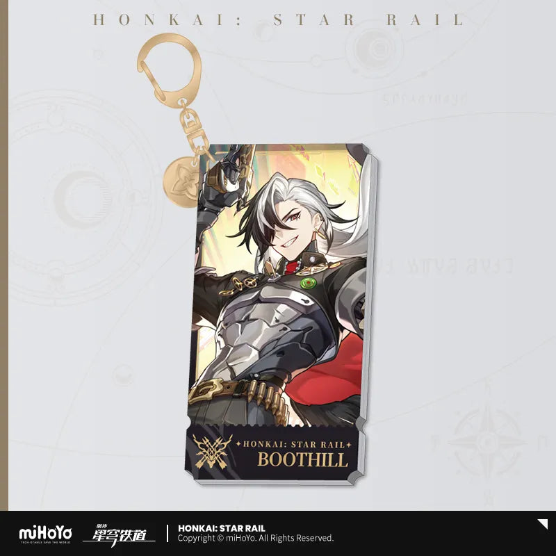 Honkai: Star Rail - The Hunt Path Character Acrylic Warp Artwork Acrylic Keychain miHoYo