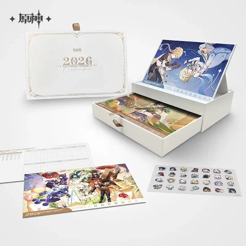 Genshin Impact - 2026 Desk Calendar Gift Box miHoYo