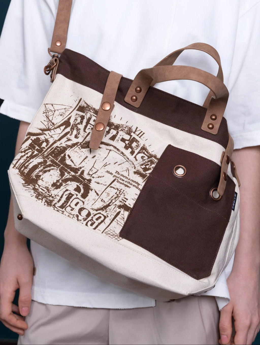 Reverse: 1999 - Woven Rainlines Crossbody Bag BLUEPOCH