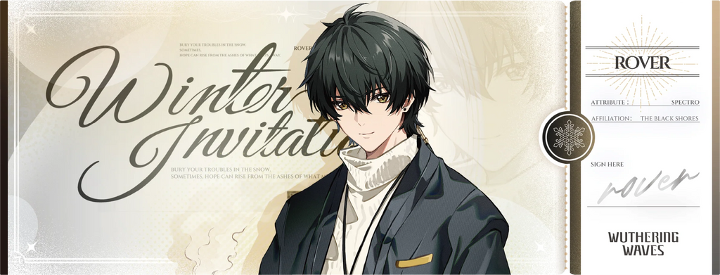 Wuthering Waves - Winter Invitation Series Laser Ticket KURO GAMES