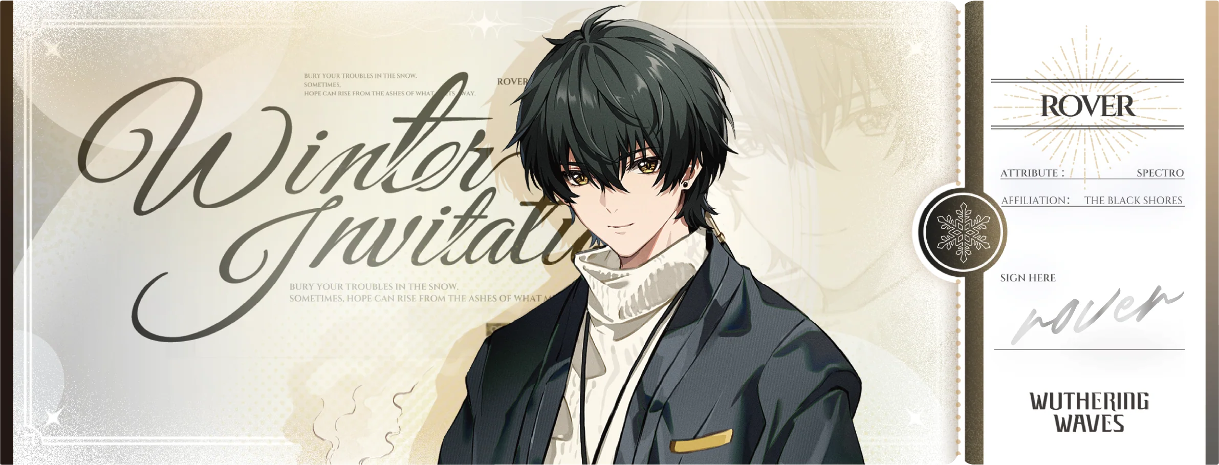 Wuthering Waves - Winter Invitation Series Laser Ticket KURO GAMES