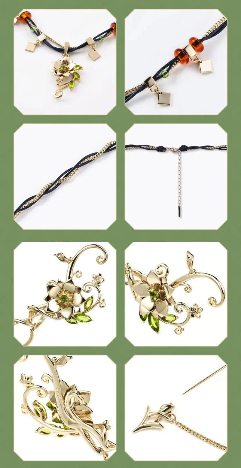 Genshin Impact - Forest And Sand Series Tighnari Impression Necklace & Brooch miHoYo