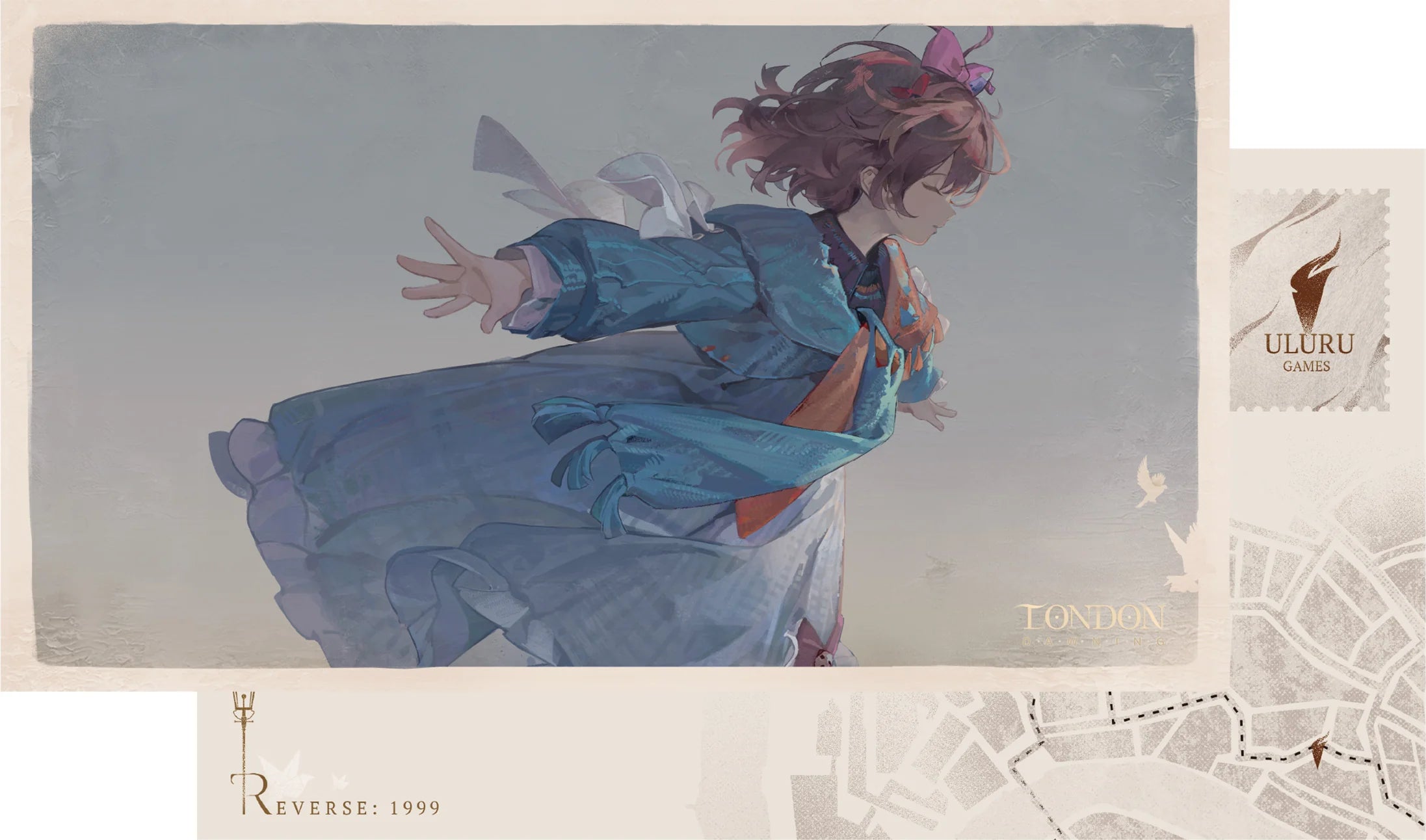 Reverse: 1999 - London Dawning Series Illustration Postcard Pack BLUEPOCH