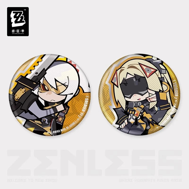 Zenless Zone Zero - Obol Squad Ridu Chibi Badge miHoYo