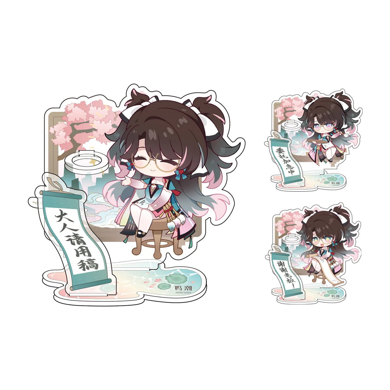 Wuthering Waves - Zhezhi Resonator Themed Chibi Acrylic Pen Holder KURO GAMES