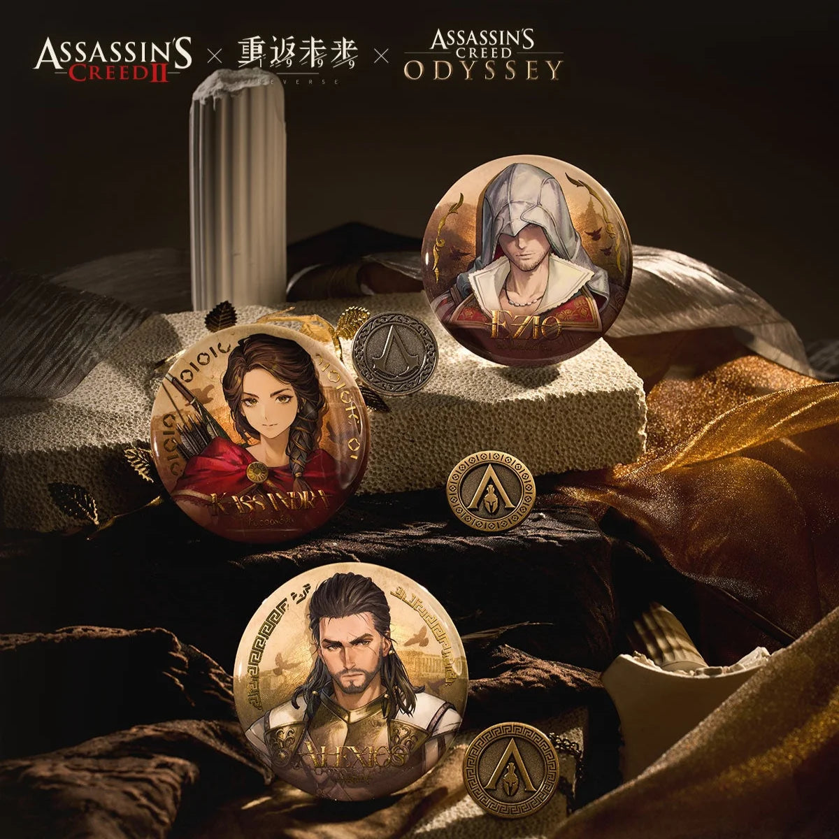 Reverse: 1999 - Assassin's Creed Themed Badge Set BLUEPOCH