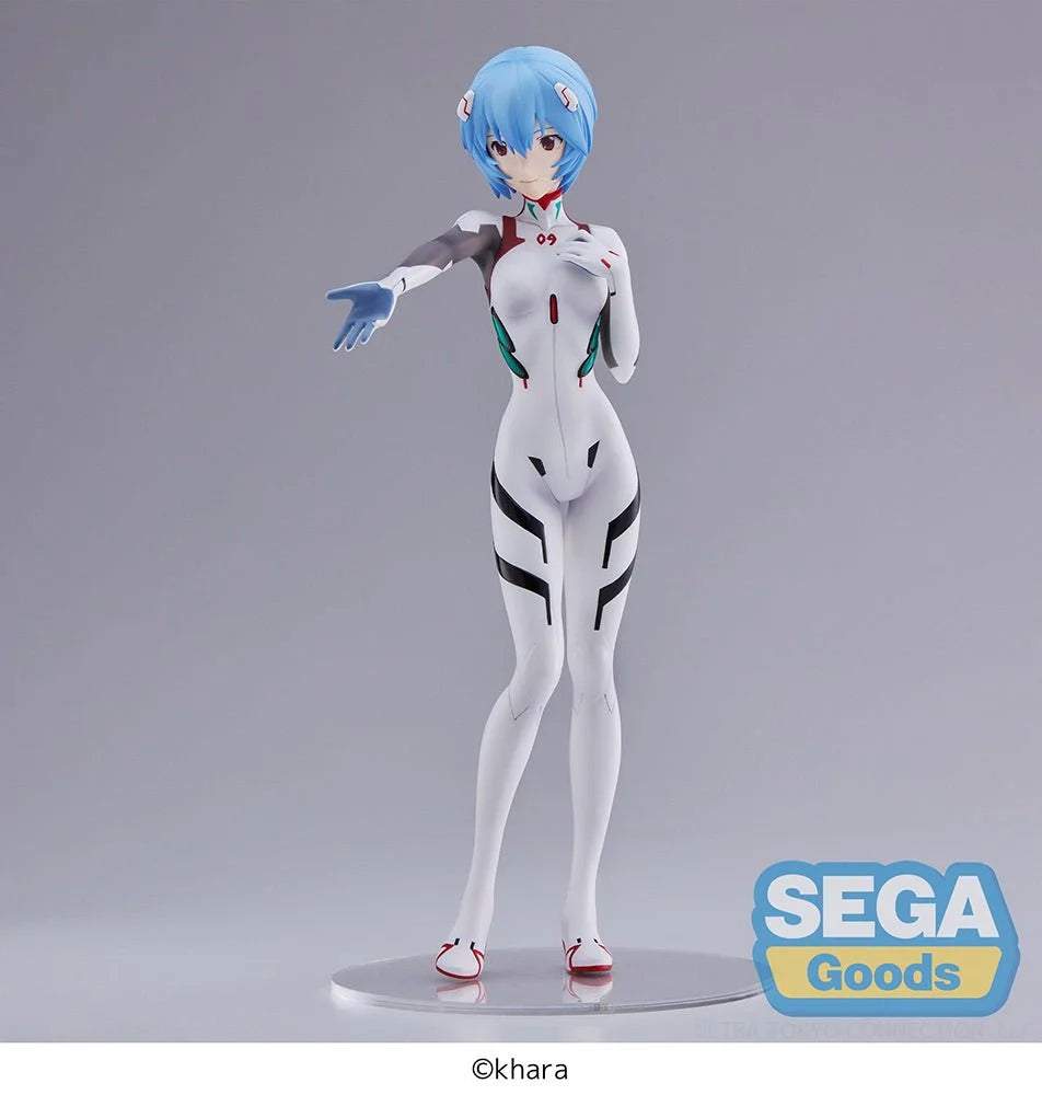 EVANGELION - Thrice Upon a Time Rei Ayanami Hand Over/Momentary White Prize Figure SEGA