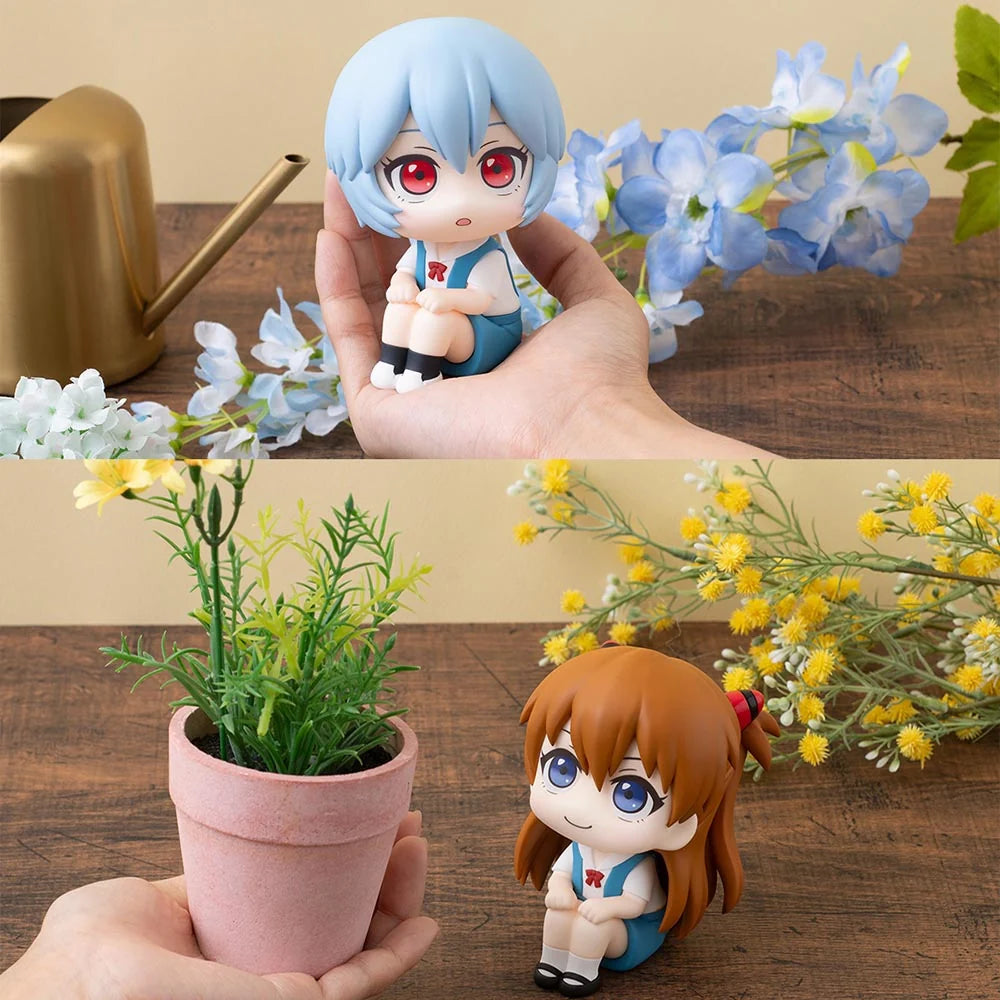 Evangelion - Rei Ayanami & Shikinami Asuka Langley Set [with gift] Mini Figure MegaHouse