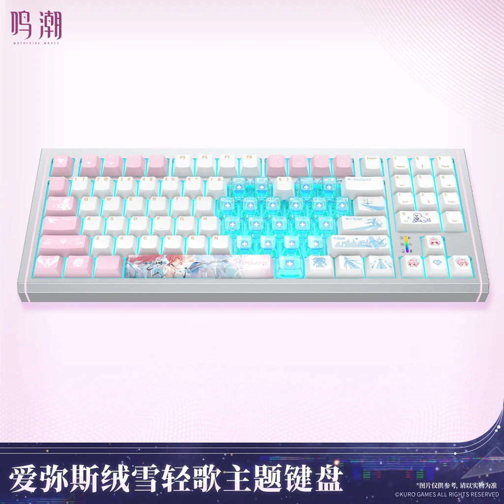Wuthering Waves - Aemeath Snowfluff Whispers Themed Keyboard KURO GAMES