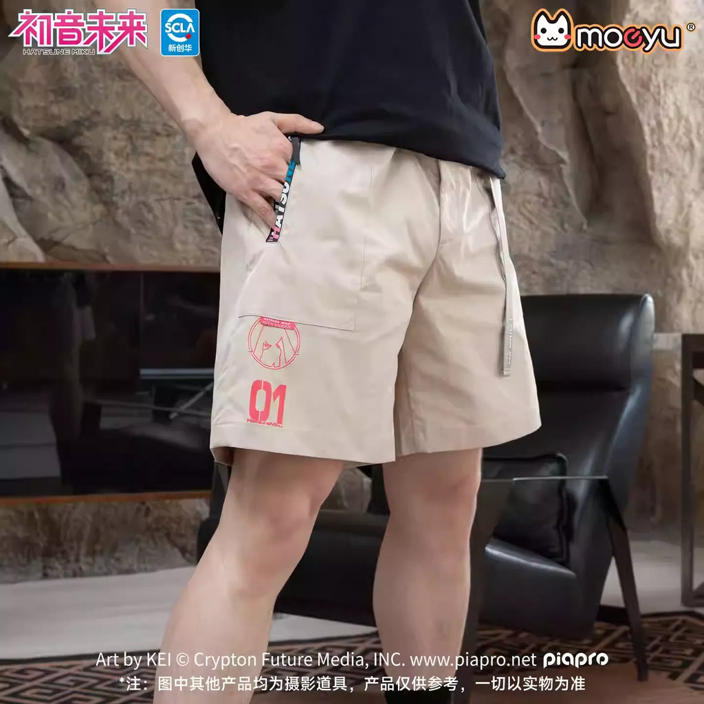 Hatsune Miku - Hatsune Miku Neon Techno Series Summer Casual Shorts Moeyu