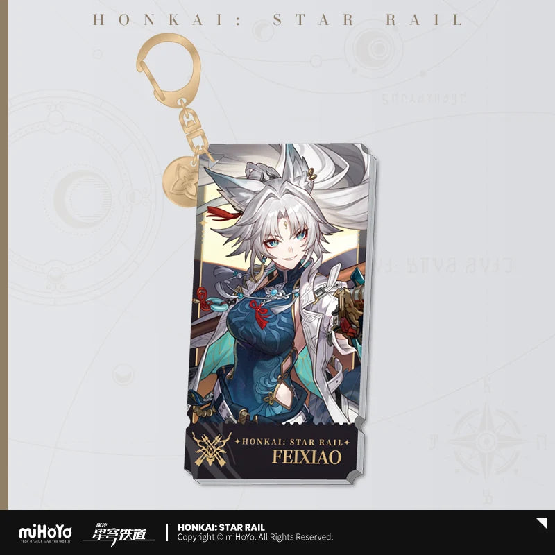 Honkai: Star Rail - The Hunt Path Character Acrylic Warp Artwork Acrylic Keychain miHoYo