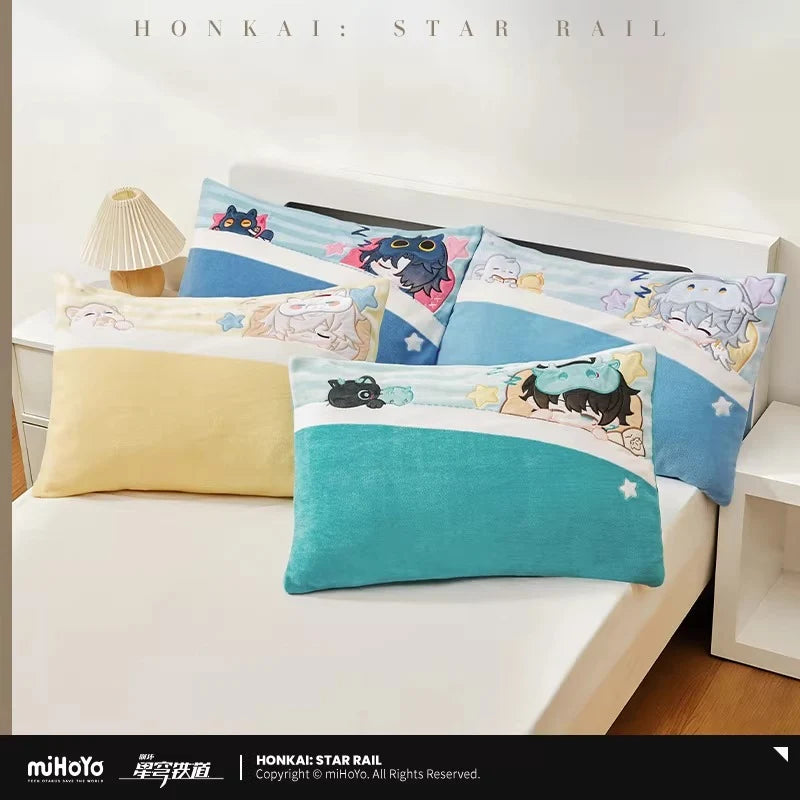 Honkai: Star Rail - Boys Dorm Chibi Home Series Coral Fleece Pillowcase miHoYo