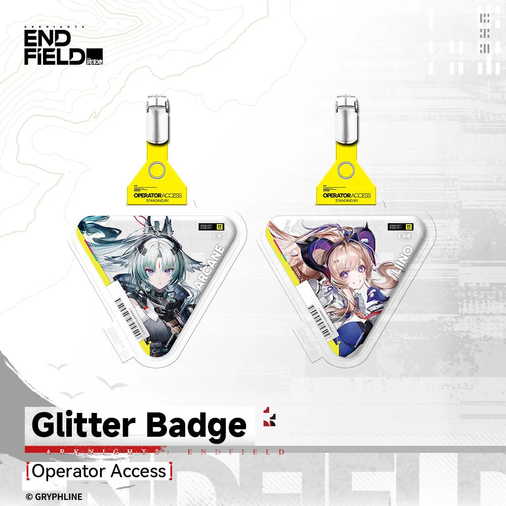 Arknights: Endfield - Arcane & Liino Operator Access Glitter Badge HYPERGRYPH