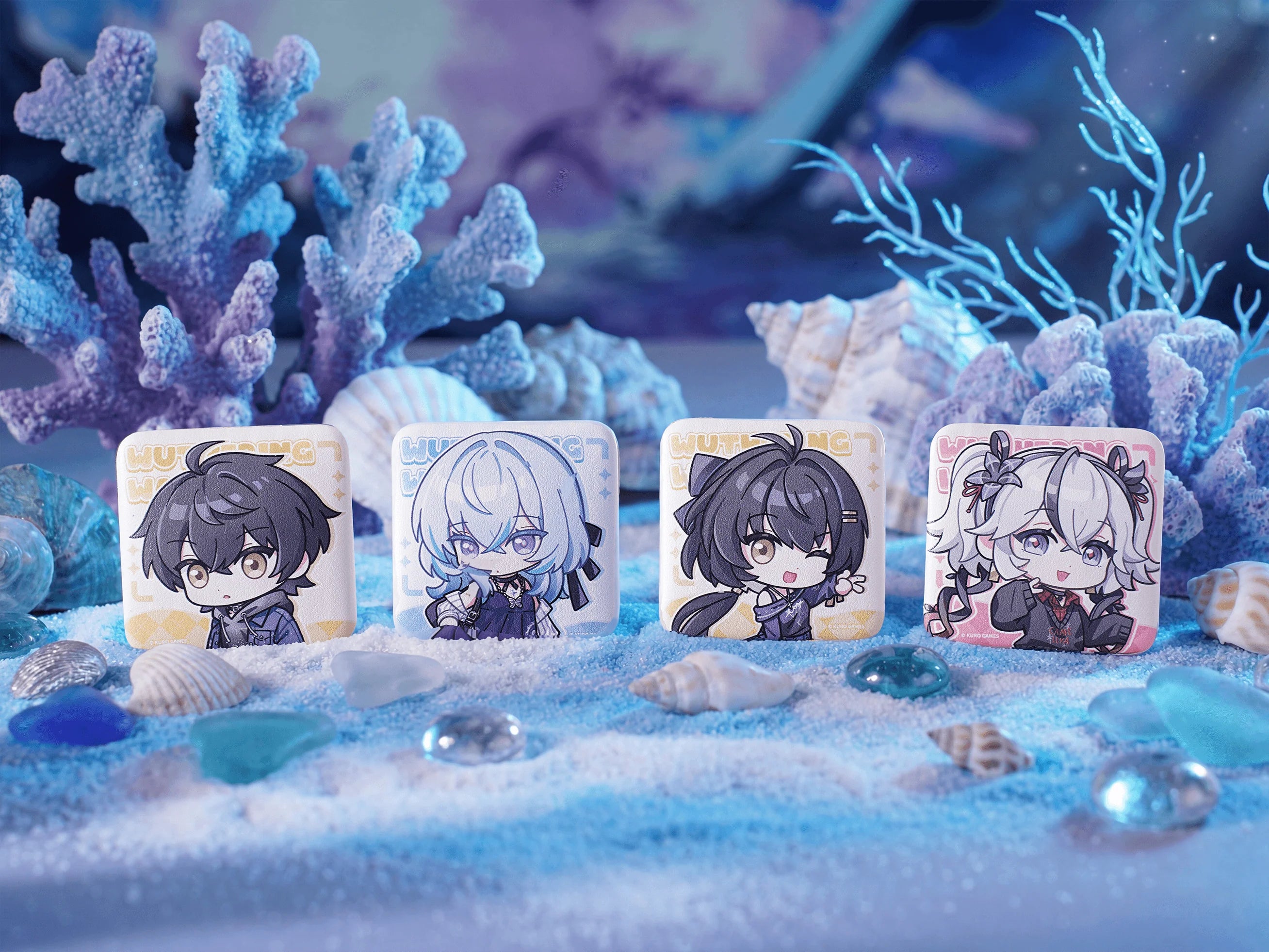 Wuthering Waves - Focused Freeze Series Chibi Character PU Square Badge Karasumaya