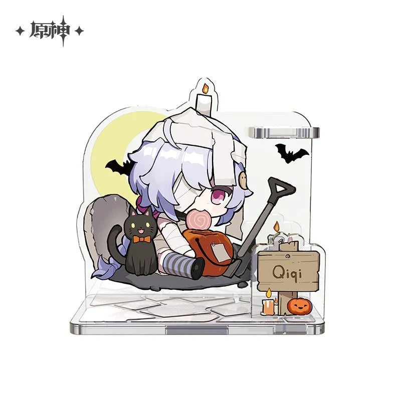 Genshin Impact - Halloween Chibi Character Acrylic Stand Pen Holder miHoYo