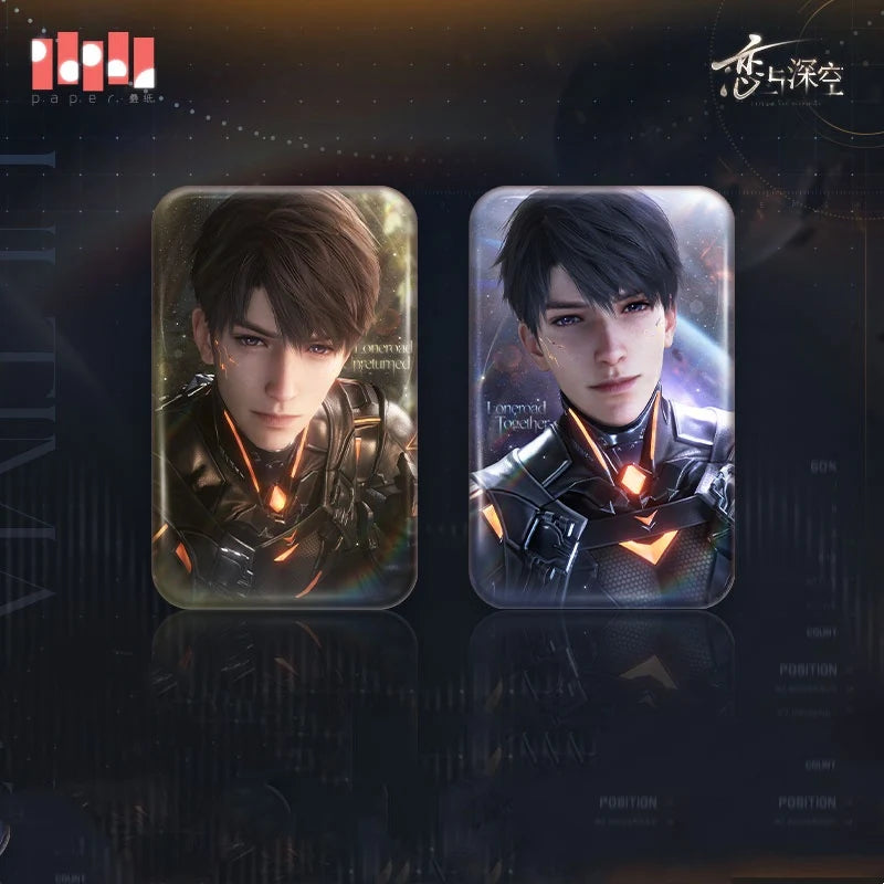 Love and Deepspace - Caleb Ultimate Weapon X-02 Series Square Badge InFold Games