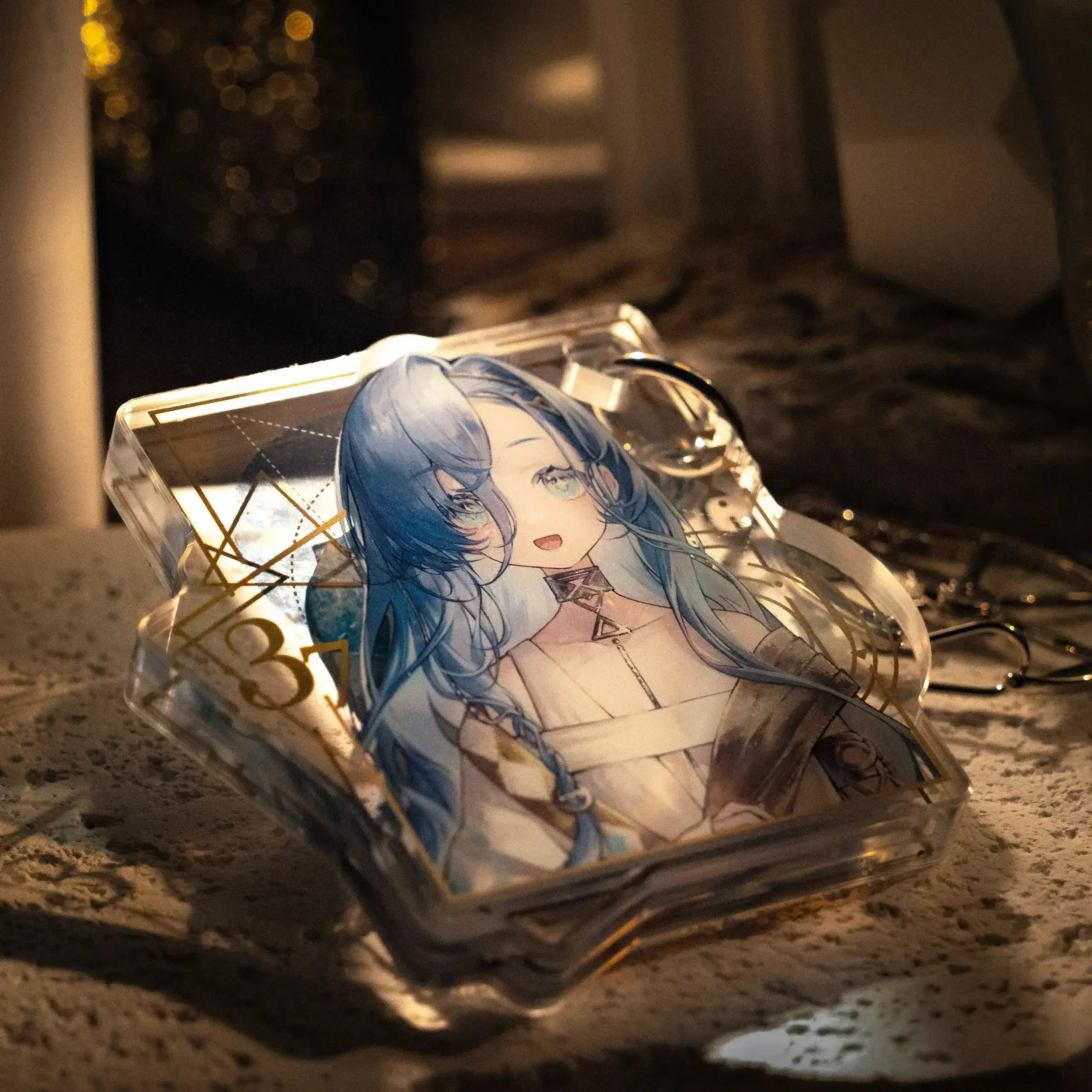 Reverse: 1999 - Mirror of Imprinted Gold Character Acrylic Keychain BLUEPOCH