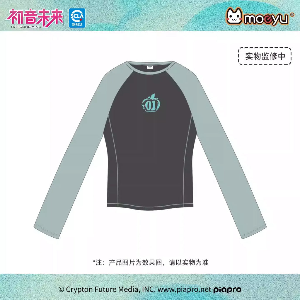 Hatsune Miku - Millennium Rock Candy Series Color Block Long Sleeve T-shirt Moeyu