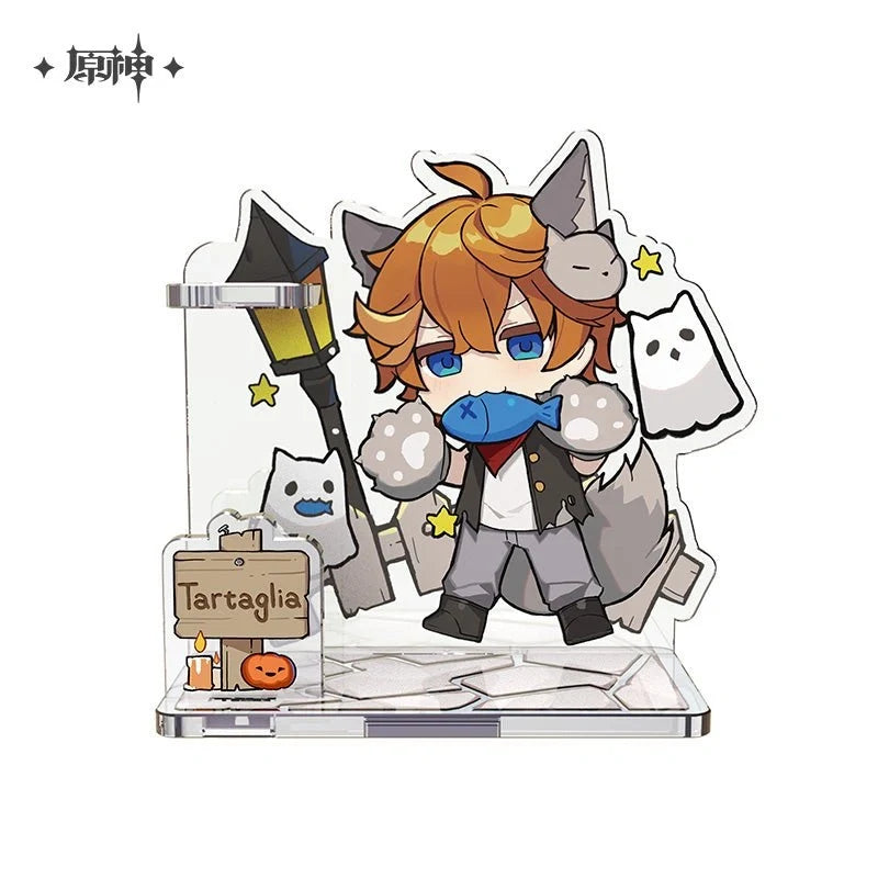 Genshin Impact - Halloween Chibi Character Acrylic Stand Pen Holder miHoYo