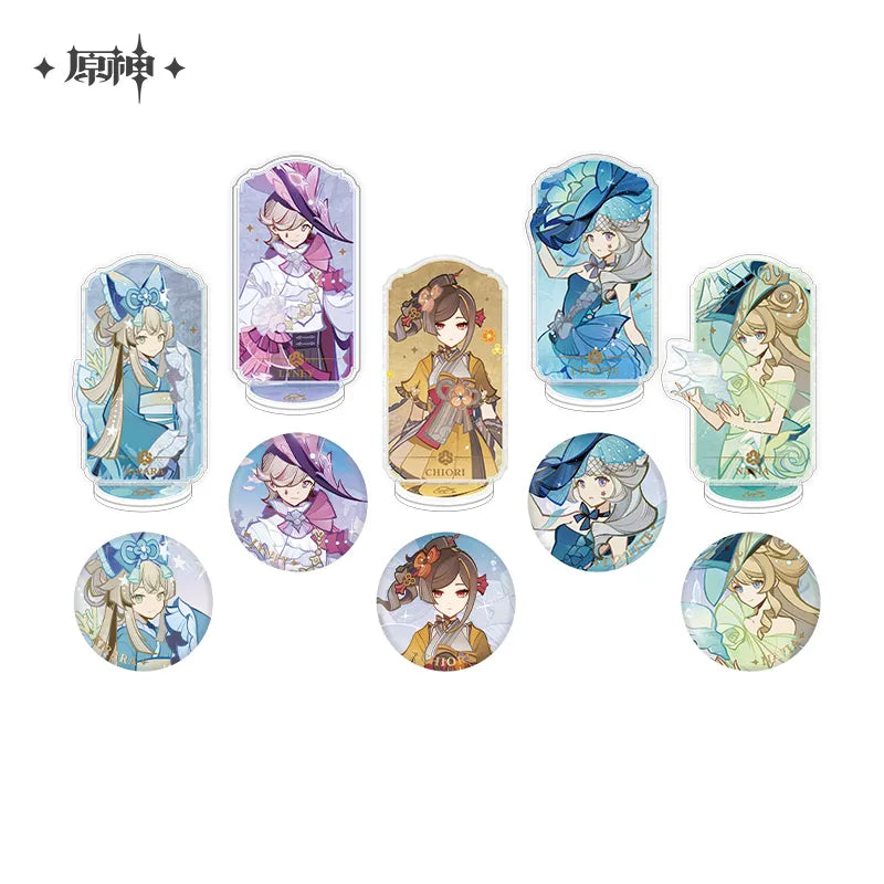 Genshin Impact - Brocade Night Theme Badge & Acrylic Stand miHoYo