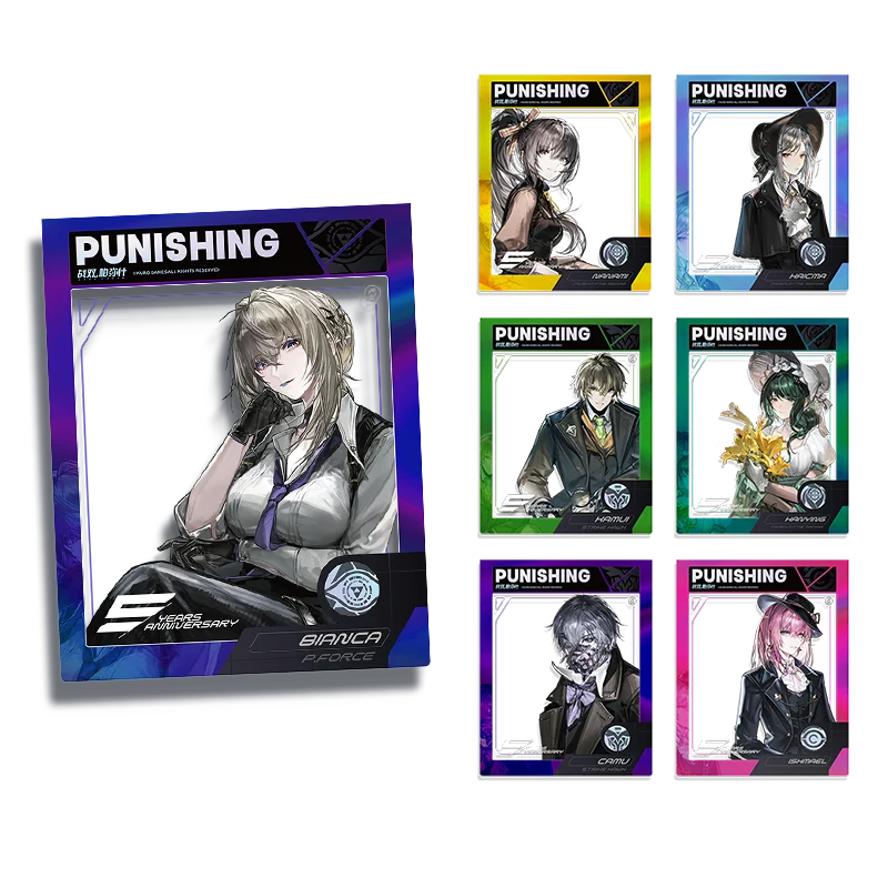 Punishing: Gray Raven - Invisible Rainfall Theme 5th Anniversary Celebration Art Paper Frame Card KURO GAMES