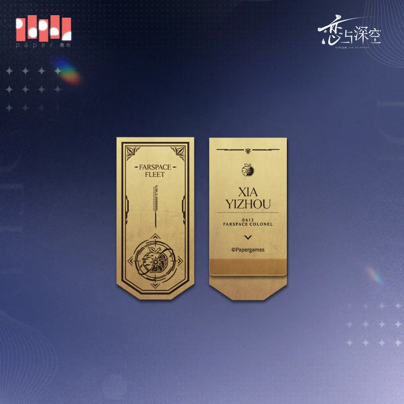 Love and Deepspace - Echoes of Yesterday Series Brass Bookmark InFold Games