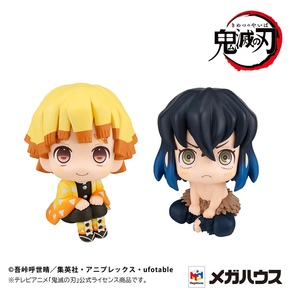 Demon Slayer: Kimetsu no Yaiba - Zenitsu Agatsuma (Smile Ver.) & Inosuke Hashibira (Bossy Ver.) [with gift] Lookup Mini Figure MegaHouse